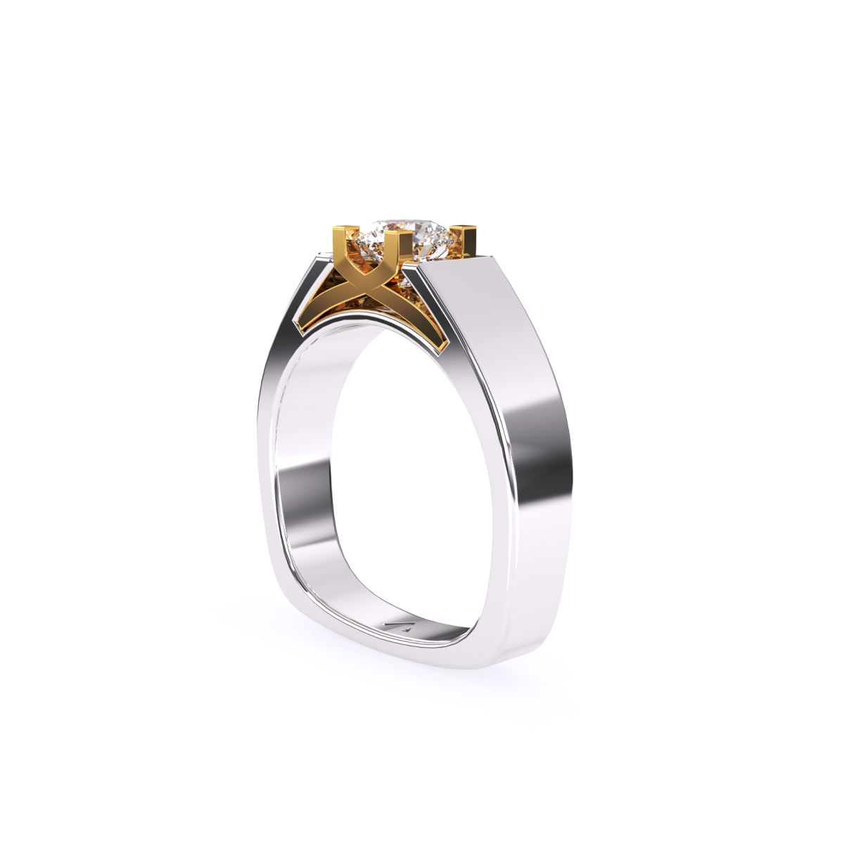 Classic Round Lab Grown Solitaire Diamond Ring